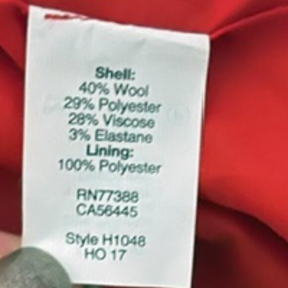 J. Crew Factory Size 8 Red Sleeveless Crewneck Wool Sheath Dress NEW WITH TAGS - Picture 6 of 7